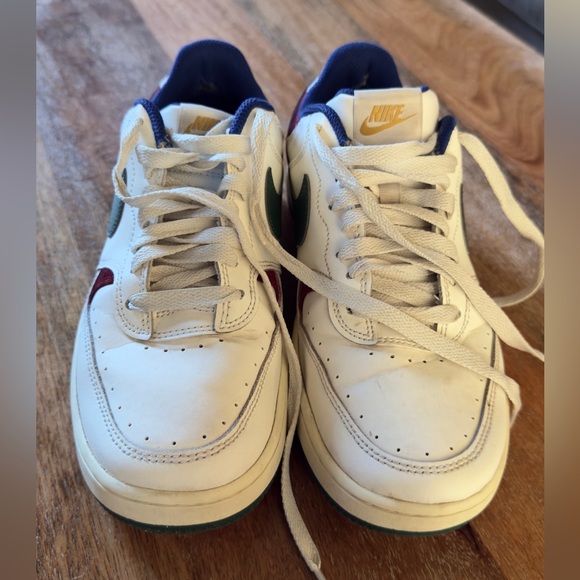 Nike White Sneakers with Green and Red Accents - Picture 7 of 10